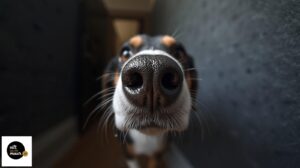 snuit van een hond, wolvilt is gemakkelijk schoon te deppen